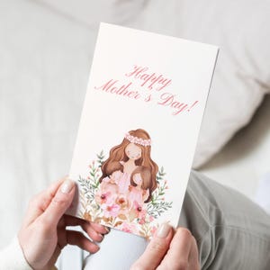 Muttertagsgrußkarten, Blumenkarten für Mama, süße Karten zum Geburtstag, 1er oder 10er Set, perfekt für Feierlichkeiten