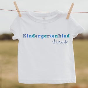 Kindergartenkind, T-shirt Kindergarten, Geschenkidee, Personalisiert, kleine Entdecker, mein erster Tag im Kindergarten, Abenteuer Kita