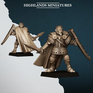Aegean Elf Prince on Foot - Highlands Miniatures | Tabletop RPG Figures, Fantasy Mini Statues & Collectibles, High Elves, High Elf