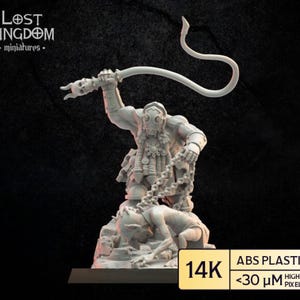 Magmhôrin Slaver, Infernal Dwarves | Evil Dwarf Slavemaster | Infernal Dwarves Miniature – Tabletop Wargaming, Lost Kingdom Miniatures