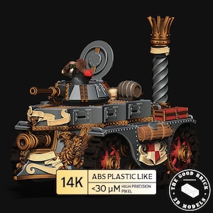 Extraordinary Steam Engine for War - Dreadnought - The Good Brick Studio | 3d printed Tabletop Miniatures