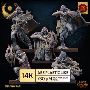 Night Elves Chūkōnu Regiment, Dark Elves Shooters - Lost Kingdom Miniatures  | 3d printed Tabletop