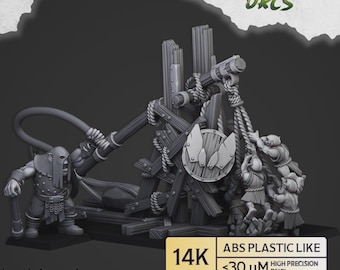 Moredhun's Orc Stonethrower - Highlands Miniatures | 3d printed Tabletop Miniatures