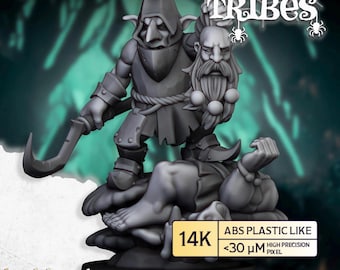 Swamp Goblin Boss Miniature - Highlands Miniatures | 3d printed Tabletop Miniatures