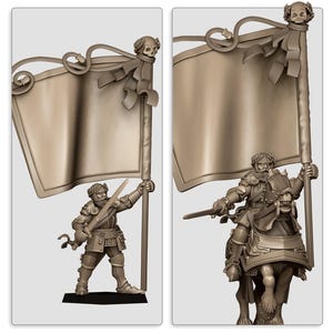 Sunland Battle Standard Bearer - Highlands Miniatures | Tabletop Figures, Fantasy Mini & Collectibles, Empire, Empire of Men