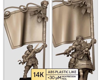 Sunland Battle Standard Bearer - Highlands Miniatures | 3d printed Tabletop Miniatures