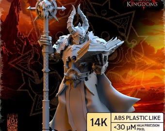 Demonaz, Ascended Sorcerer - Realms of Mayhem lord, The Beholder Miniatures | 3d printed Tabletop Miniatures