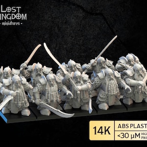 Elite Guard With Swords, Infernal Dwarves | Infernal Guard, Tabletop Wargaming, Lost Kingdom Miniatures