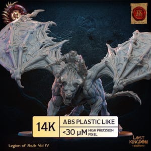 Gaseric, the Skull King on Drachimera - Warriors of the Dark Gods - Lost Kingdom Miniatures  | 3d printed