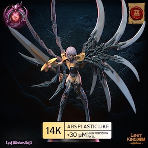 Clair, the Claymore, Lust Warriors | Warriors of the Dark Gods Tabletop Wargaming Miniature for Battle Games, Lost Kingdom Miniatures