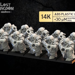 Death Guard with arquebuses or crossbows, Infernal Dwarves | Maghmorin, Infernal Guard, Tabletop Wargaming, Lost Kingdom Miniatures