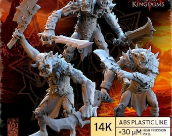 Realms of Mayhem Trolls monsters, The Beholder Miniatures | 3d printed Tabletop Miniatures