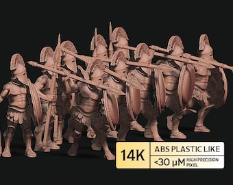 Ancient Greek Hoplitas, City Guard - Ancient Greece, The Good Brick | 3d printed Tabletop Miniatures