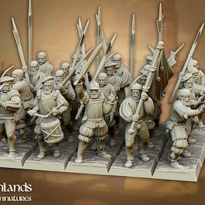 Sunland Imperial Troops - Highlands Miniatures | Tabletop RPG Figures, Fantasy Mini Statues & Collectibles, Empire, Empire of Men