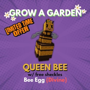 Cultivez un jardin Roblox - Reine des abeilles | Oeuf d&#39;abeille divin Animaux de compagnie | 1 pièce