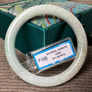 55mm White Jade Bangle – Elegant Symbol of Luck, Prosperity & Timeless Beauty | Meaningful Gift with Natural Charm