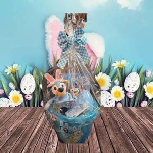 Premium paasmandje Bluey-thema