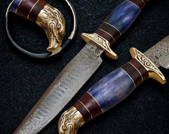 Handmade Damascus  steel Hunting Knife