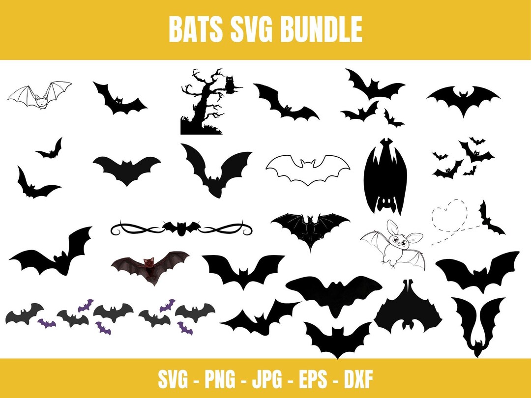 20+ Bat SVG Bundle, Halloween Bat SVG, Bat, Halloween, Night Bat SVG ...