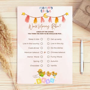 Who Knows the Mom to Be Best, Printable Baby Shower Games, Who Knows Mommy Best, Minimalist Baby Shower, How Well Do You Know Mom to Be.