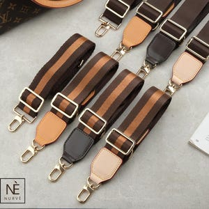 Adjustable Brown Vachetta Leather Crossbody Bag Strap: Women's Handbag Replacement