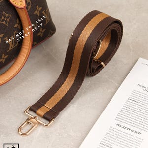 LOUIS VUITTON レザー ストラップ ダークブラウン LOUIS VUITTON ルイ・ヴィトン ショルダーストラップ レザー