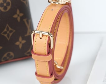 Adjustable Vachetta Leather Crossbody Bag Strap: Speedy & Alma