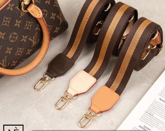 Alça de bolsa ajustável de couro Vachetta de 1,5 pol. de largura, alça transversal – alça de ombro para bolsa, acessório de substituição para bolsa