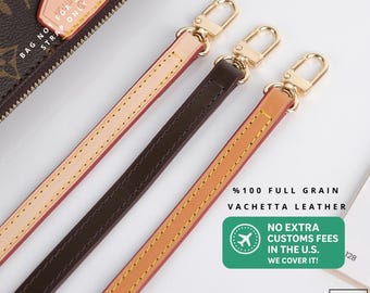 Vachetta Leather Bag Strap: Crossbody, Shoulder, or Top Handle - Honey, Brown, Natural