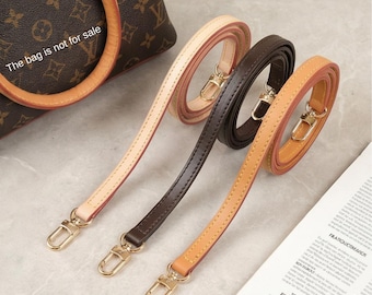 Slim Adjustable Vachetta Leather Bag Strap – Replacement Handle for Pochette Accessories & Speedy Crossbody