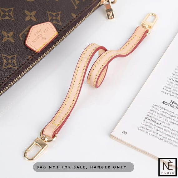 louis vuitton bag strap - light beige and red Louis Vuitton Beige/White Canvas Monogram Vibe Bag Strap  main image 2