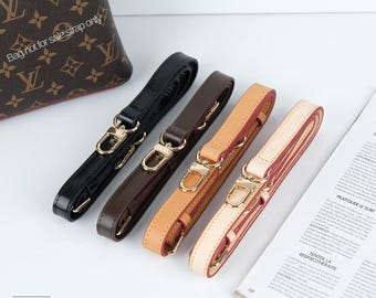 Vachetta Leather Strap for Pochette Accessoires, Adjustable Crossbody Bag Strap, Replacement Purse Strap, Natural & Honey