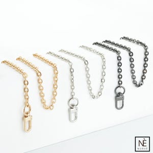 Replacement Metal Purse Chain - Choice of Length, Metal Purse Chain, Purse Chain, Chain for Purses, Handbag Chain, Gold Silver Black Chain