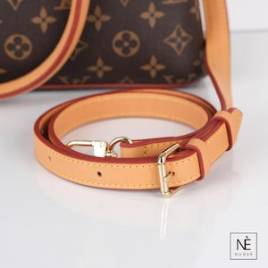 Vachetta Leather Crossbody Strap, Adjustable Shoulder Bag Strap Replacement for Speedy & Neverfull Alma