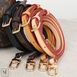 0.40 ınc 1 cm wide Premium Vachetta Leather Slim Purse Strap – Handcrafted Adjustable Bag Strap