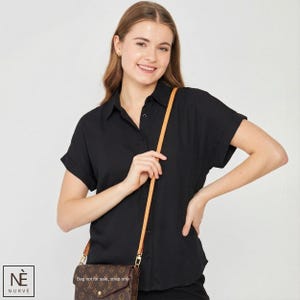 Vachetta Leather Bag Strap, Slim Purse Strap, Top Handle Shoulder Strap, Pochette Accessoires, Leather Bag Handle, Brown,Honey,Natural Color image 8