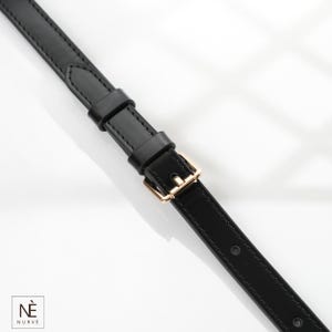 Alça de couro Vachetta para Pochette Accessoires, alça transversal ajustável para bolsa, alça de reposição para bolsa, cores Natural e Mel imagem 15