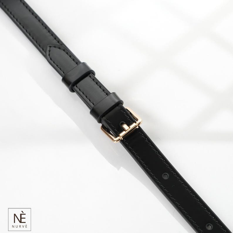 Alça de couro Vachetta para Pochette Accessoires, alça transversal ajustável para bolsa, alça de reposição para bolsa, cores Natural e Mel imagem 15