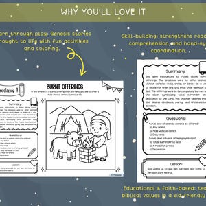 Leviticus barns lärande och målarbok: Enkla bibelberättelser (PDF-nedladdning) bild 3