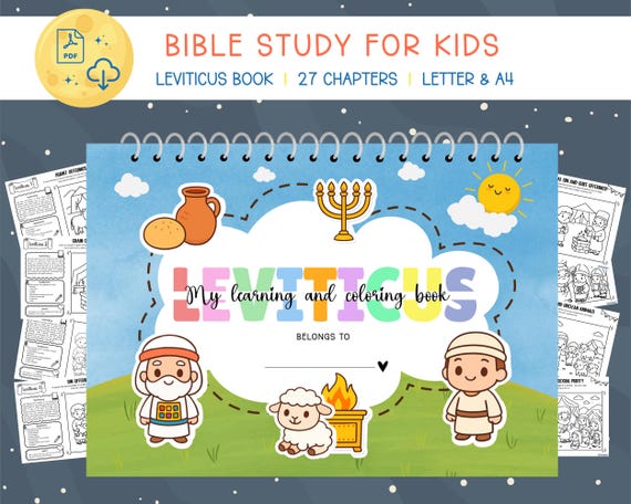 Leviticus Kids' Learning & Coloring Book: Simple Bible Stories (PDF Download)