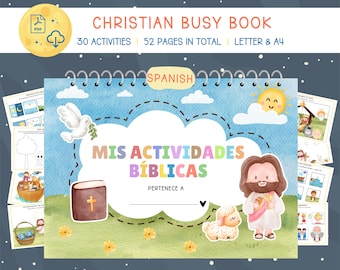Spanische Bibel beschäftigt Buch: Katholische Hausschule druckbare Aktivitätsbuch (PDF-Download)