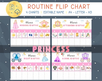 Kids' Routine Flip Chart: Visual Schedule for Toddlers (Digital Download)