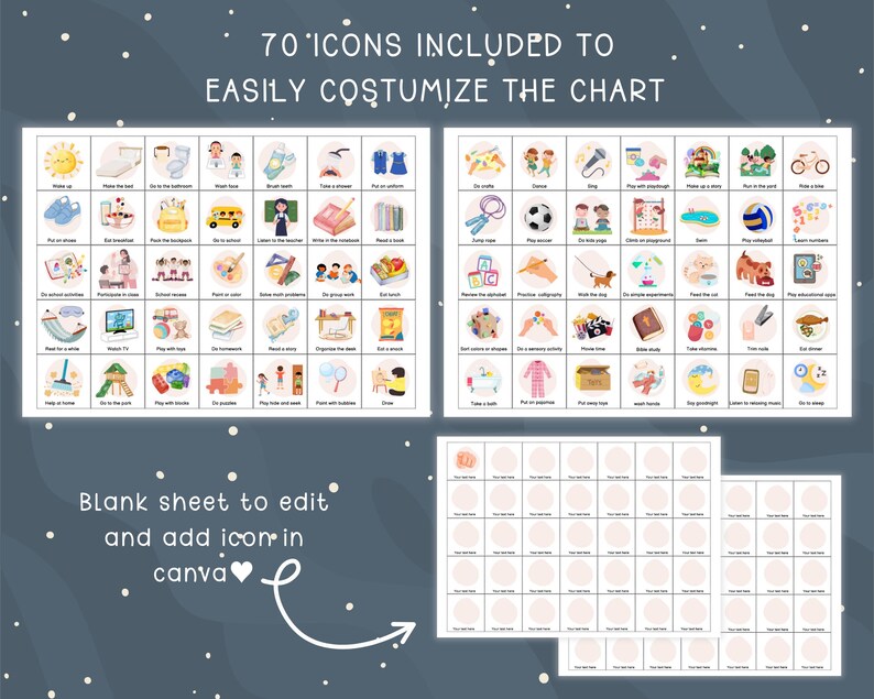 Fairy Routine Flip Chart for Kids, Editable Toddler Chore Chart ...