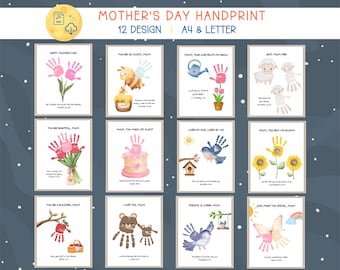 Christlicher Muttertag Handabdruck Kunst Handwerk, Bibel Mutter Handabdruck, Glaube basierend Muttertag, Handabdruck Handwerk, christliches Andenken, Sonntagsschule