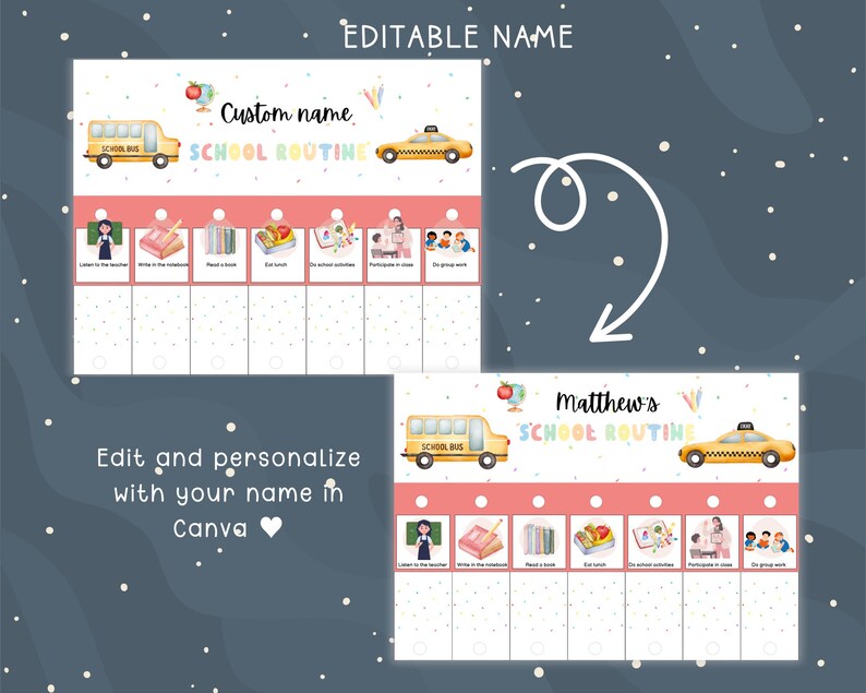 Kids' Routine Flip Chart: Visual Schedule for Toddlers (digital ...