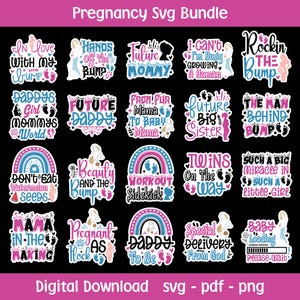 Pregnancy Svg Bundle, Funny Pregnancy Quotes Svg, Pregnant Svg, Maternity Svg, Coming Soon Svg, Pregnant Women Clip Art, Maternity Sayings