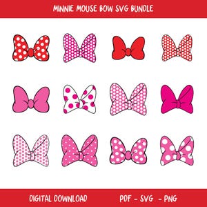 Mouse bow Svg, Bow Mouse Clipart, Mouse Head SVG, Mouse Ears svg, Mouse Ears outline and Mouse Bow, mouse head Pdf, svg, png Cricut