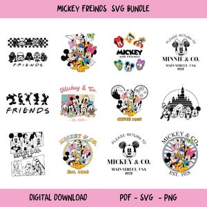 Mega Mickeyy & Friends SVG Bundle, Familienurlaub png, Familienreise SVG, Vacay Mode Png, Magic Kingdom SVG, Mickeyy Png, svg