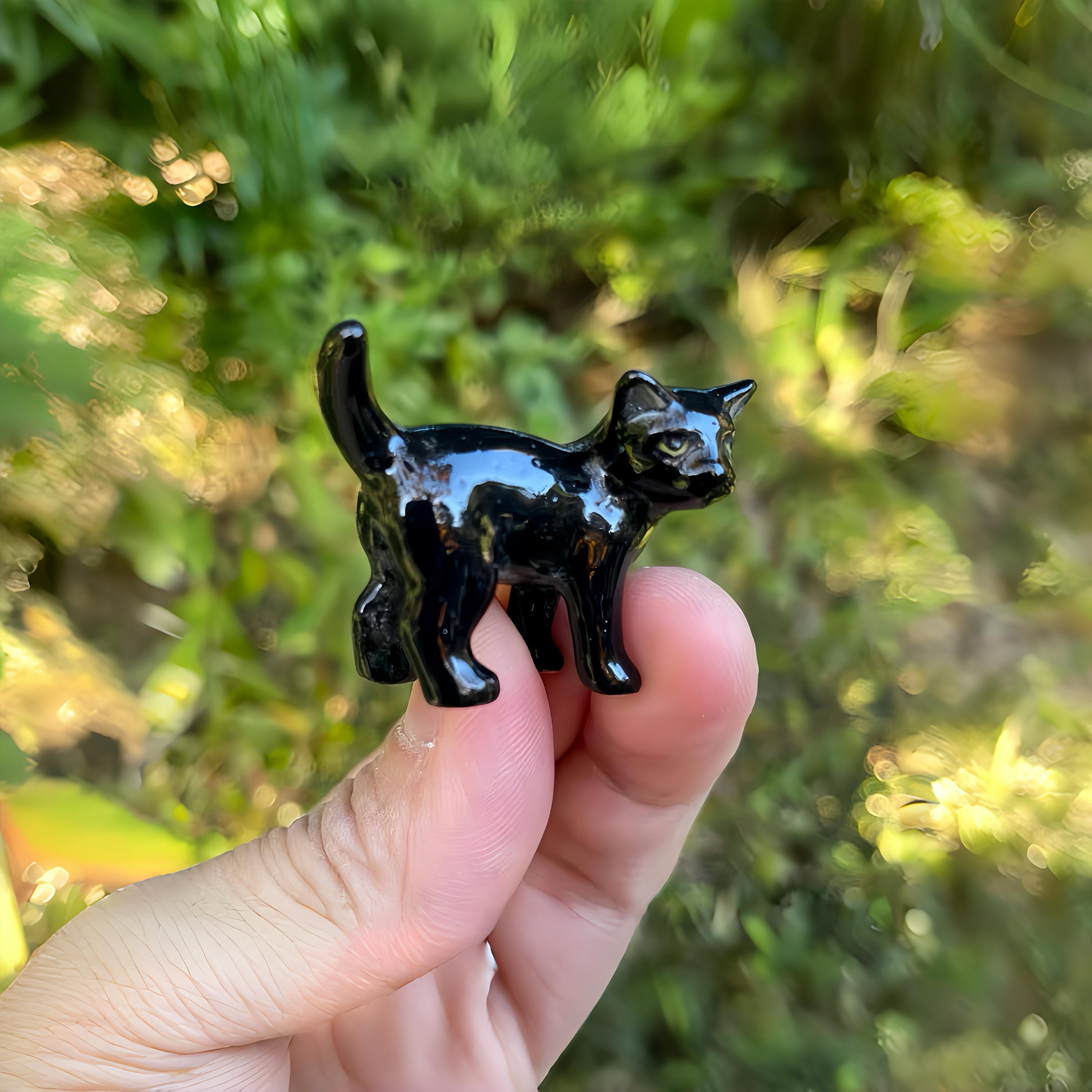 Ceramic Black Cat - Etsy