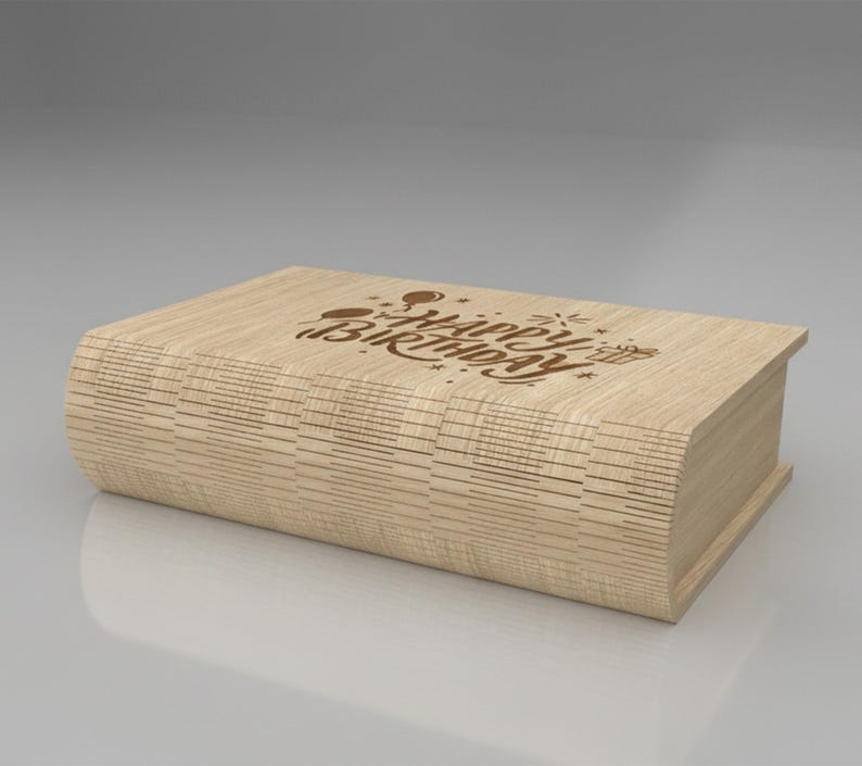 Lockable Birthday Box Happy Birthday Gift Box With Lock SVG | Laser Cut Wooden Storage Box ...